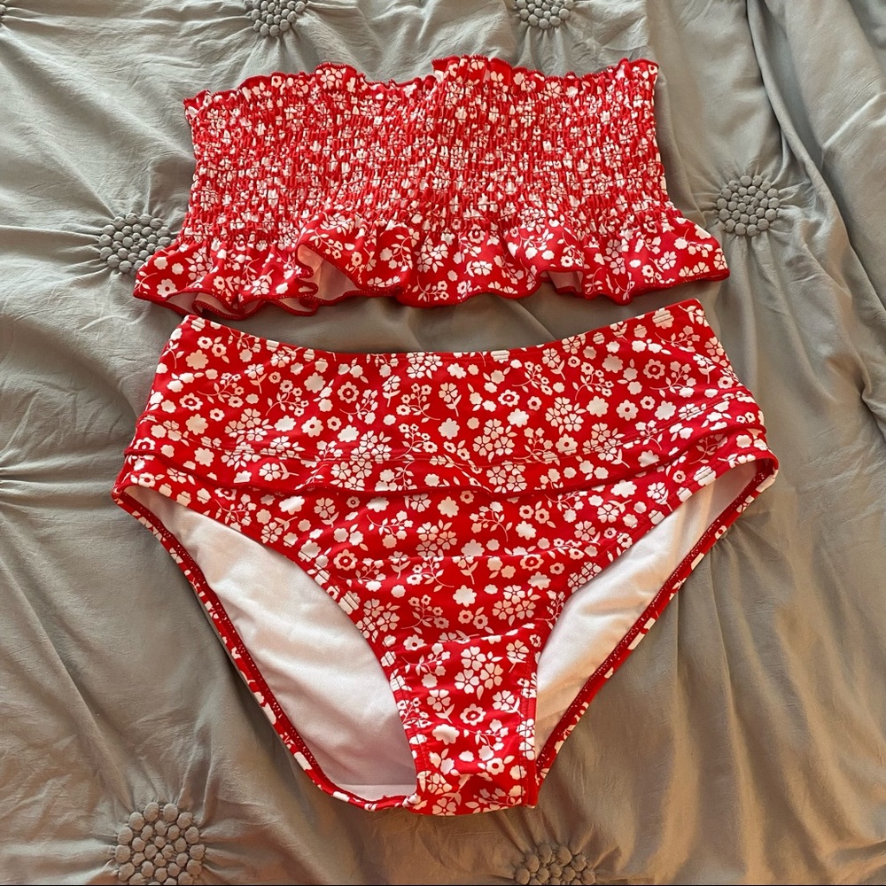 Red Two Piece Bikini